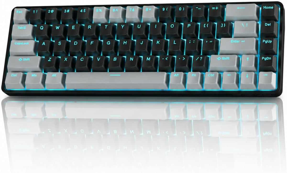 TMKB T68 60% Wireless Mechanical Gaming Keyboard, Tri-Mode BT5.0/2.4GHz/USB-C...
