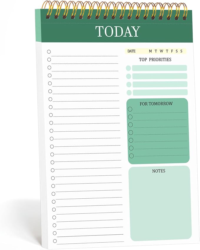 to Do List Notepad with 60 Tear Off Sheets, 6.7 x 9.8" to Do List Notebook by Thboxes