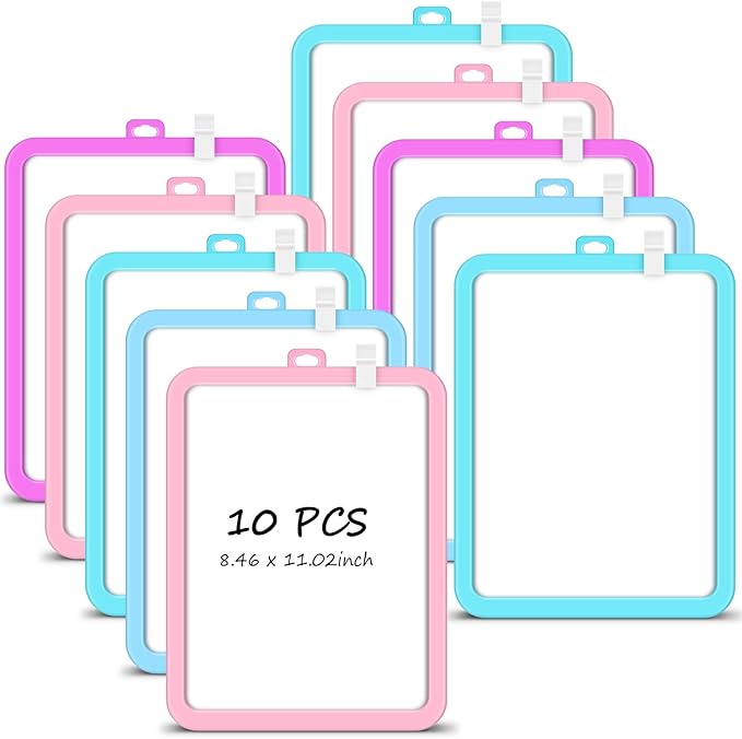 Outus 10 Pcs Dry Erase Mini White Boards Bulk 8.5 x 11'' Small Magnetic by Outus
