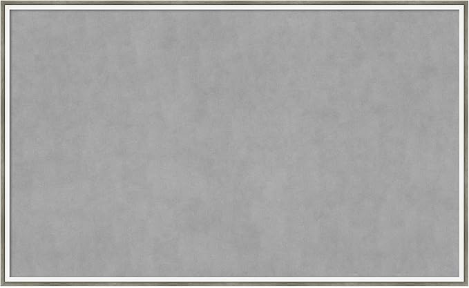Amanti Art Silver Framed Magnetic Board 25x41 Large Vision Board by AmantiArt