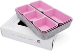 Welaxy desk drawer organizers tray felt storage bin caddy - Image 6