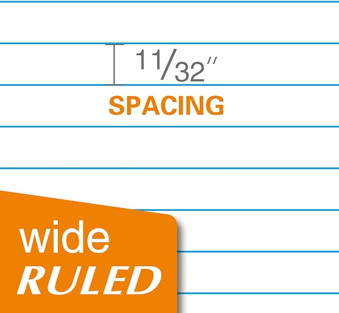 Kaisa loose Leaf Paper Filler Paper 150 Sheets 8"x10.5", Wide Ruled, 3-Hole - Image 6