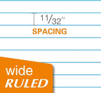 Kaisa loose Leaf Paper Filler Paper 150 Sheets 8"x10.5", Wide Ruled, 3-Hole - Image 6
