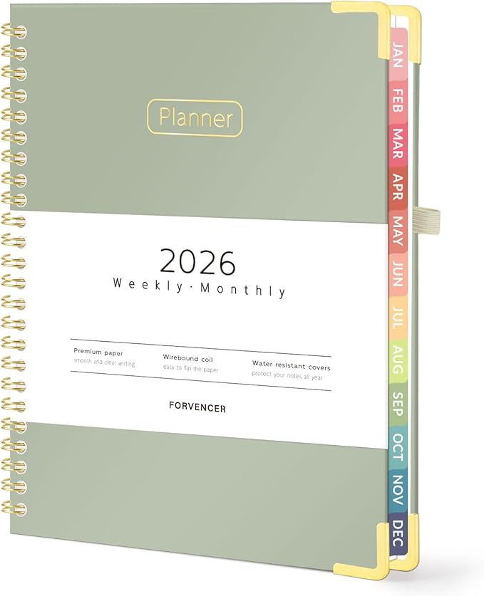 Forvencer 2026 Planner, Hardcover Calendar Planner Weekly and Monthly, Jan 2026 by Forvencer