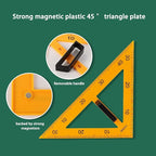 Magnetic Geometry Tool, Protractor, Triangle Rulers Easy Attachment Blackboard - Image 3