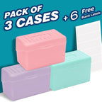 H4D Index Card Holder 3x5, Index Card Box Organizer Case, 3x5 Flash Note Card - Image 2
