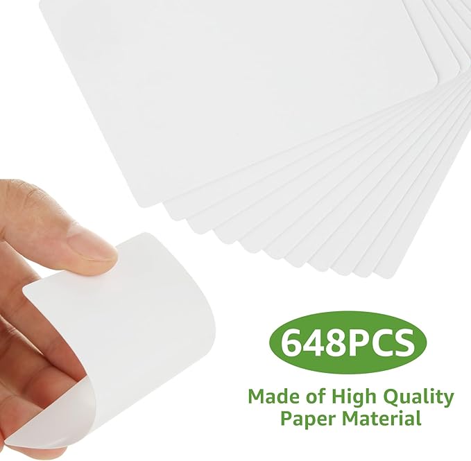648PCS Blank Playing Cards 2.5" x 3.5" Blank Playing Cards to Write On Double - Image 3