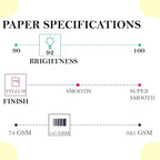 Print It - Vellum Bristol Colored Cardstock Cover Paper, 67 Lb, 8.5" X 11” - Image 3