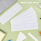 60 Pack 1.2" x 4.3" Self Adhesive Label Holders - Image 5