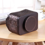 PUSU Leather 360°Rotatable Remote Control Holder, Nightstand TV Remote Caddy - Image 5