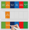 Office Door Signs with 6 Printed Status Options – Do Not Disturb, Out of Office by EliteSign