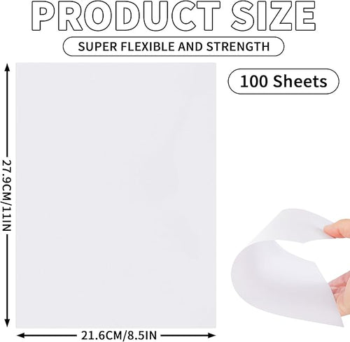 100 Sheets White Cardstock 8.5 X 11 Inches, 92lb/250gsm Heavy Weight Printer - Image 2