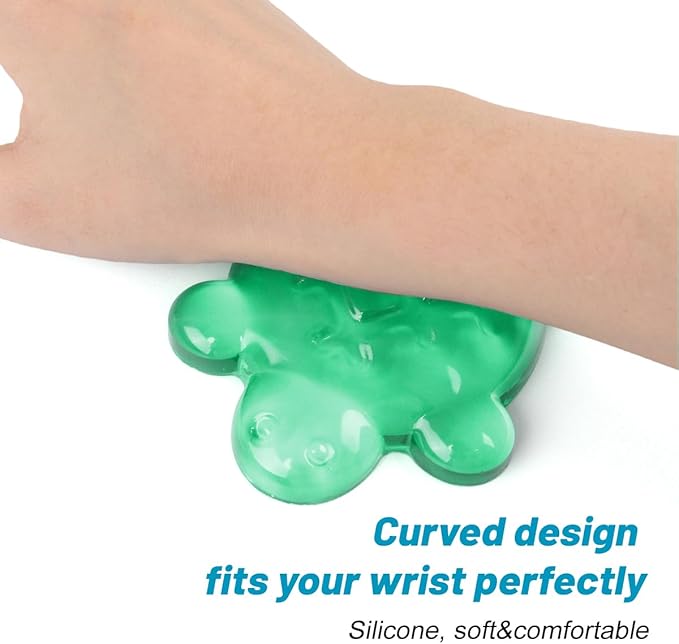 Lucocia Silicone Gel Mouse Wrist Rest, Cute Turtle Shape Ergonomic Elbow Mouse - Image 4