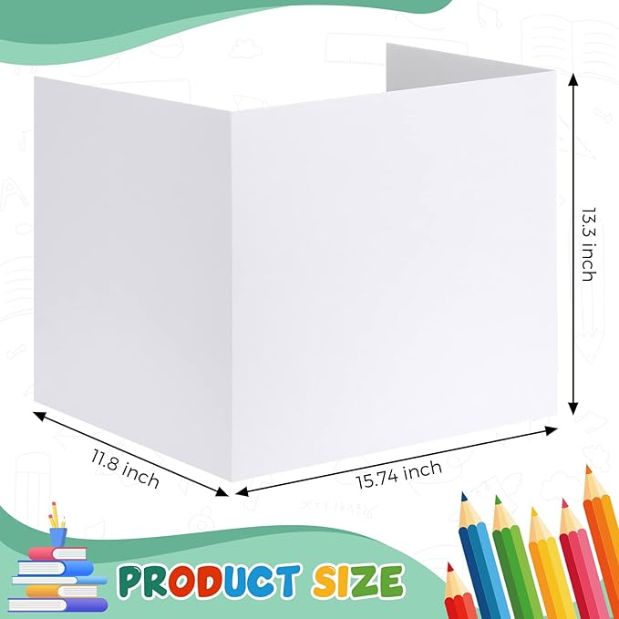 Zhehao 24 Pcs Privacy Boards for Student Desks Bright Colored Classroom Desk - Image 2