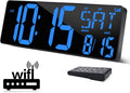 xrexs 16.5 in large digital wall clock wifi, main product view