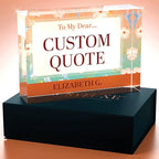 Personalized Gifts, Custom Quote Block Letter Board, Crystal-Clear Acrylic - Image 4