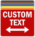 Custom Arrow, Custom Directional Sign, Two way Arrow, 24x30 Inches, 55 mil by MySignCenter