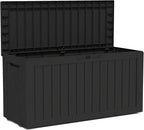 TARKARI 90 Gallon Lockable Resin Deck Box by Home