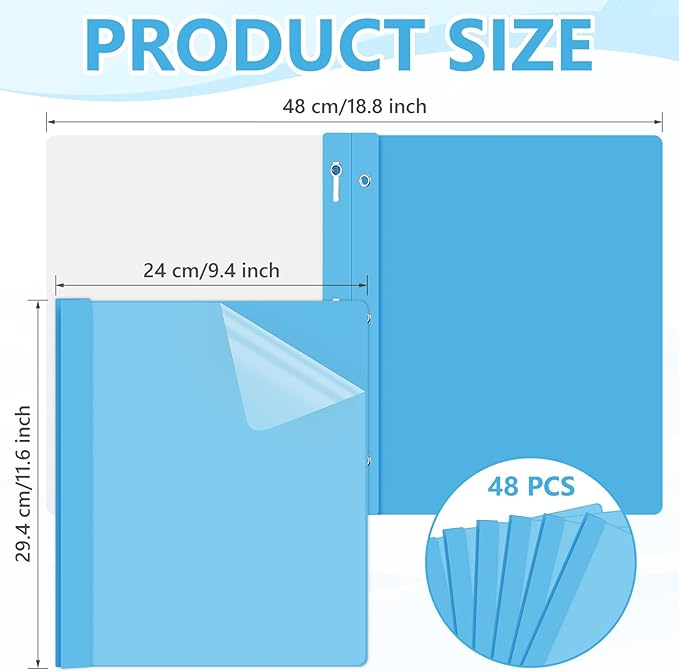 Feifeiya 48 Pack Plastic Report Covers - Image 2