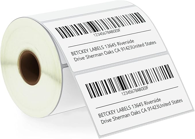 BETCKEY - 4" x 2" Barcode Shipping & Multipurpose Labels Compatible by BETCKEY