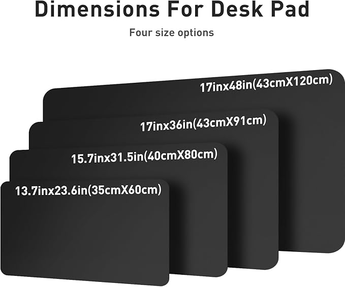 Aothia Leather Desk Pad Protector, Mouse Pad, Office Desk Mat, Non-Slip PU - Image 7