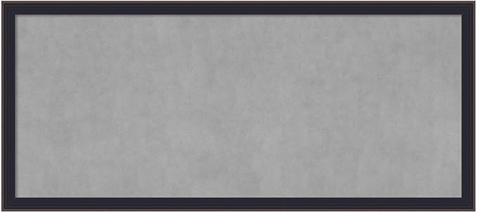 Amanti Art Black Framed Magnetic Board 23x51 Oversize Vision Board by AmantiArt