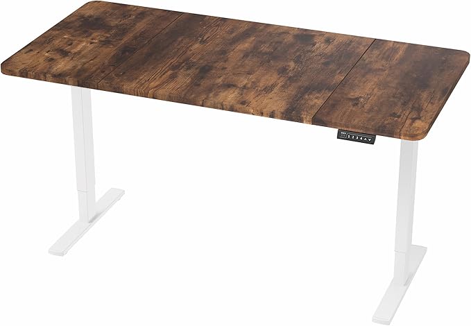 VIVO Electric 60 x 30 in Rustic Standing Desk, Memory Height Adjustment - Image 9