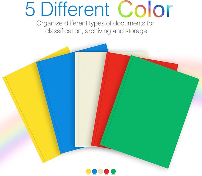 Two Pocket Folder, HERKKA 100 Pack 2 Pocket Folders - Image 3