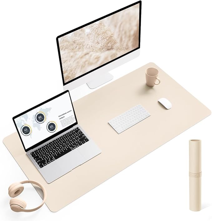YSAGi Non-Slip Leather Desk Pad, Desk Matt by YSAGi