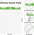 DINGIXOC Sticky Mini Easel Pads 13 x 17 Inches, 3 Pack Anchor Chart Paper - Image 2