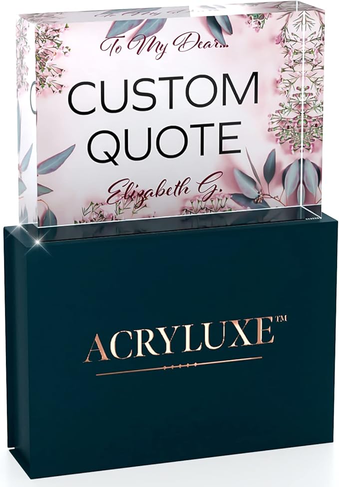 Custom Acrylic Sign Personalized, Custom Desk Name Plate, 18 Styles, by MySignCenter