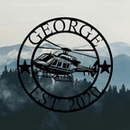 Personalized Metal Airplane Wall Art, Airplane Name Sign, Customized Pilot Name - Image 3