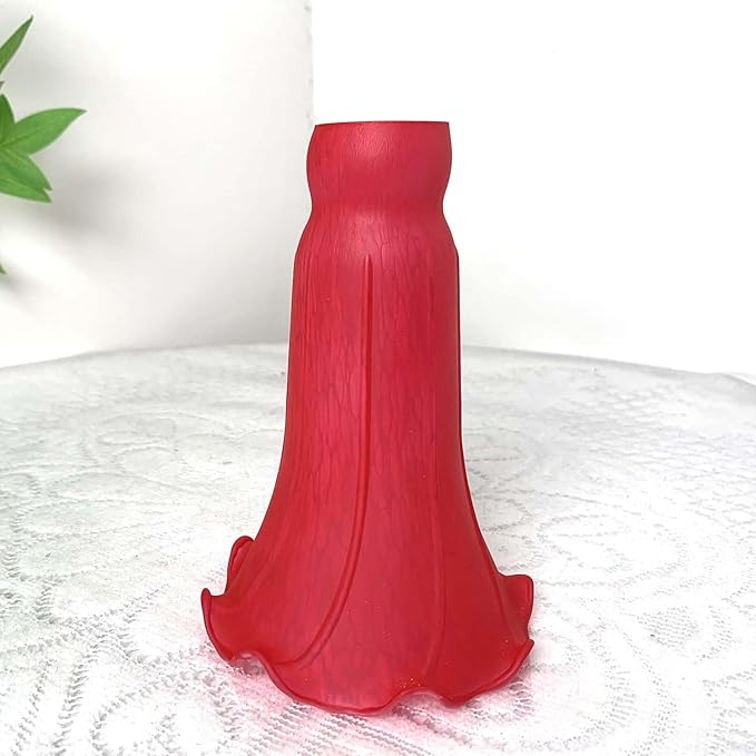 Bieye LS97 Lily Flower Blown Glass Lampshade - Image 5
