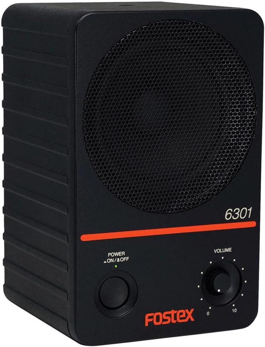 Fostex 6301NB Powered Active Monitor Single, Unbalanced, Black