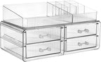 ZHIAI stackable storage drawer, transparent cosmetics storage box, cosmetics - Image 2