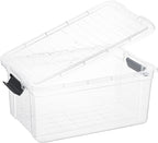 Superio Storage Bins with Lids- 2 Pack, 21 Qt Clear Boxes - Image 5
