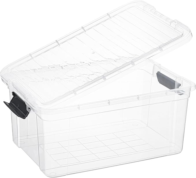 Superio Storage Bins with Lids- 2 Pack, 21 Qt Clear Boxes - Image 5