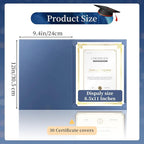 30 Packs Certificate Covers, Certificate Holders Gold Foil Border, - Image 2