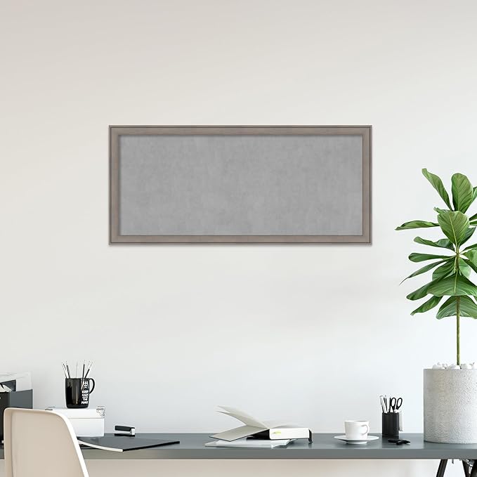 Amanti Art Grey Framed Magnetic Board 23x51 Oversize Vision Board - Image 5