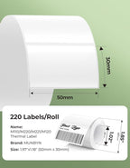 MUNBYN Thermal Sticker Labels, Self-Adhesive Barcode Label Paper - Image 2