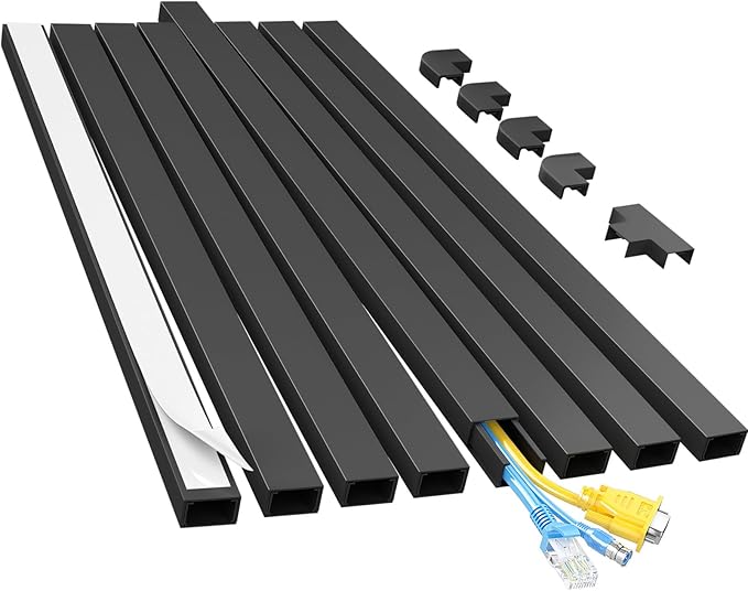 Yecaye Cord Hider, 113in Medium Cord Covers by Yecaye