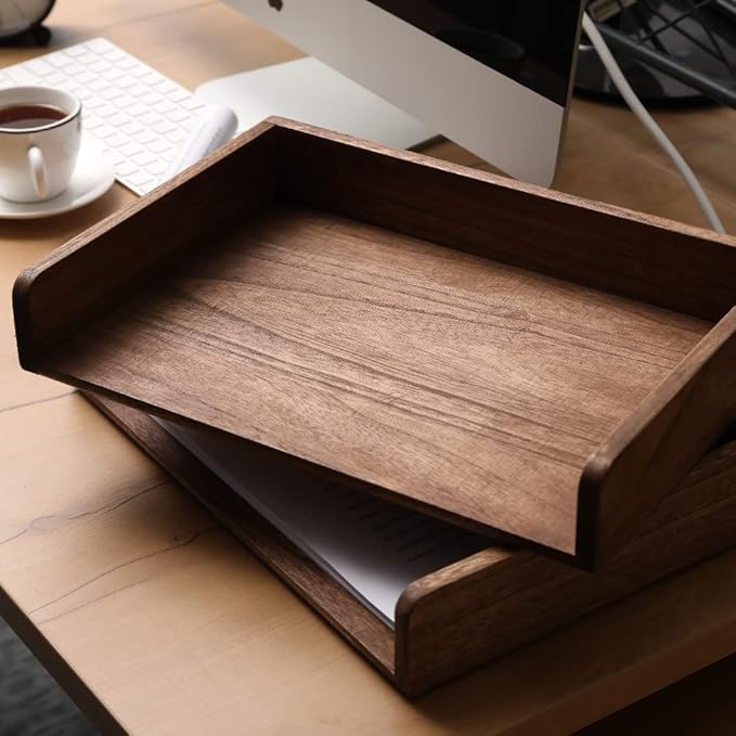 DDYURI Desktop File Trays Stackable Paper Tray - Image 7