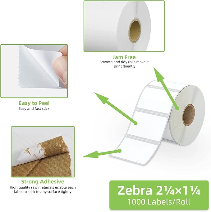 2.25" x 1.25" Direct Thermal Labels - Image 4
