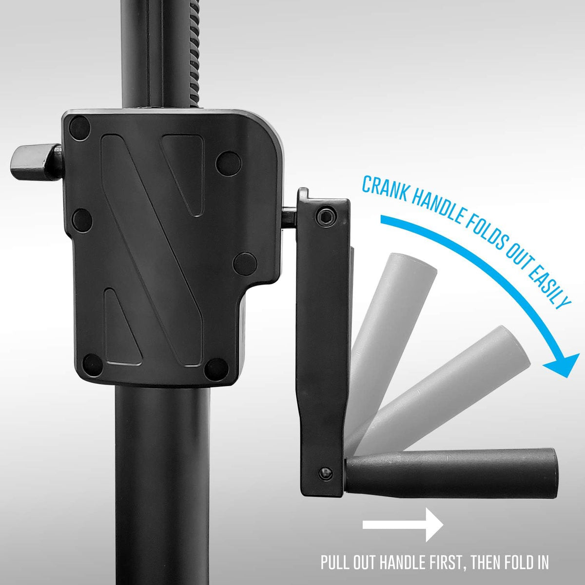 AxcessAbles Heavy-Duty DJ Stands with Carry Bag | 175LB Load Capacity | Crank...