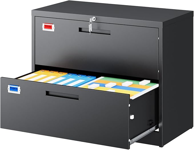 PEUKC 2 Drawer File Cabinet, Lateral Filing Cabinets by PEUKC