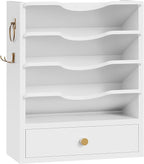 HOOBRO Wall File Organizer, Mail Organizer Wall Mounted, Wooden Literature by HOOBRO