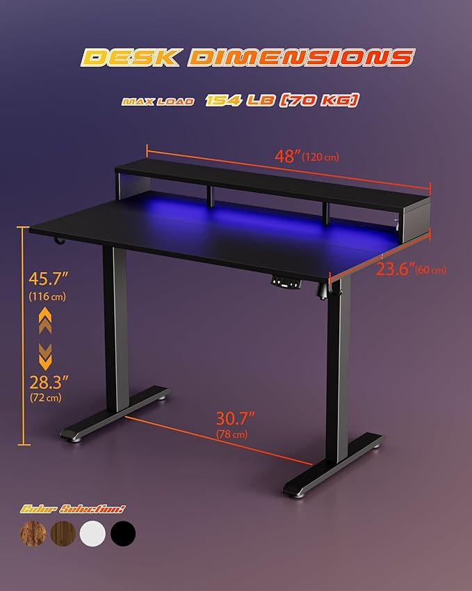 Electric Height Adjustable Standing Desk - Image 3