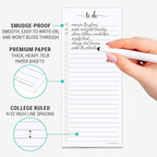 321Done 2-Pack Skinny To Do List Notepad, Made in USA - Image 3