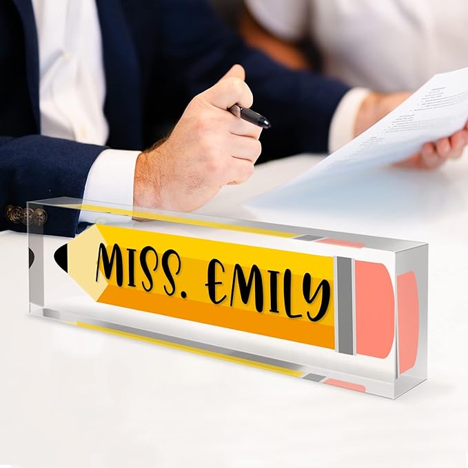 Teacher Office Desk Name Plate Personalized, Custom Name Plates - Image 6