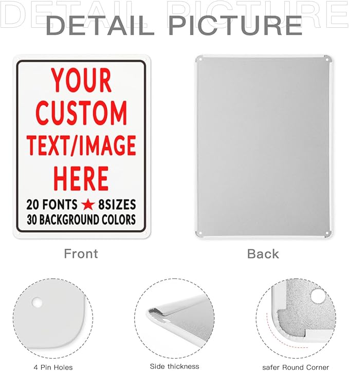 Custom Sign Personalized Custom Metal Sign, Customize - Image 5